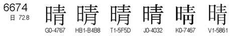 U+6674